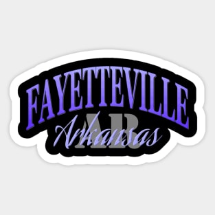 City Pride: Fayetteville, Arkansas Sticker